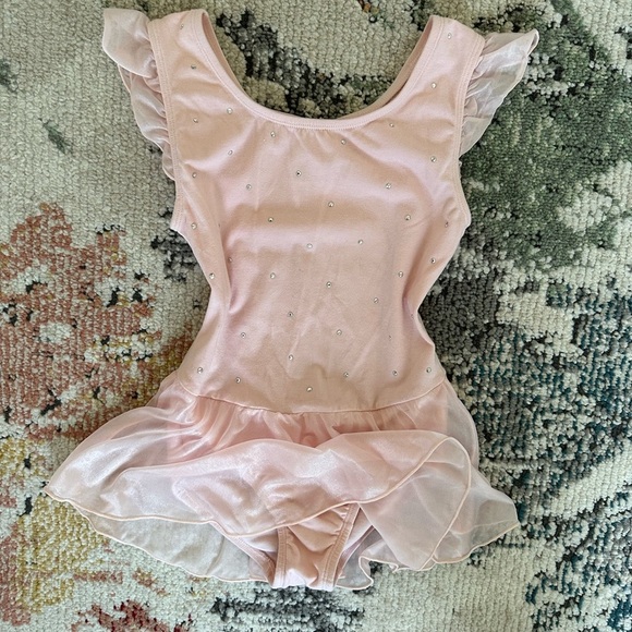 More than Magic Leotard Ballet Dance Tutu Skirted Silver Dots Girls Size M (7/8) - Picture 13 of 16